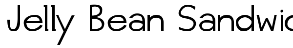 Jelly Bean Sandwich font preview